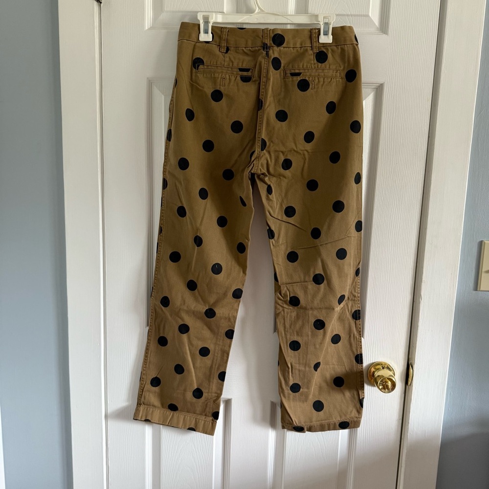 J.Crew Size 6 Chino Polka Dot Tan Khaki Pants - Picture 10 of 10